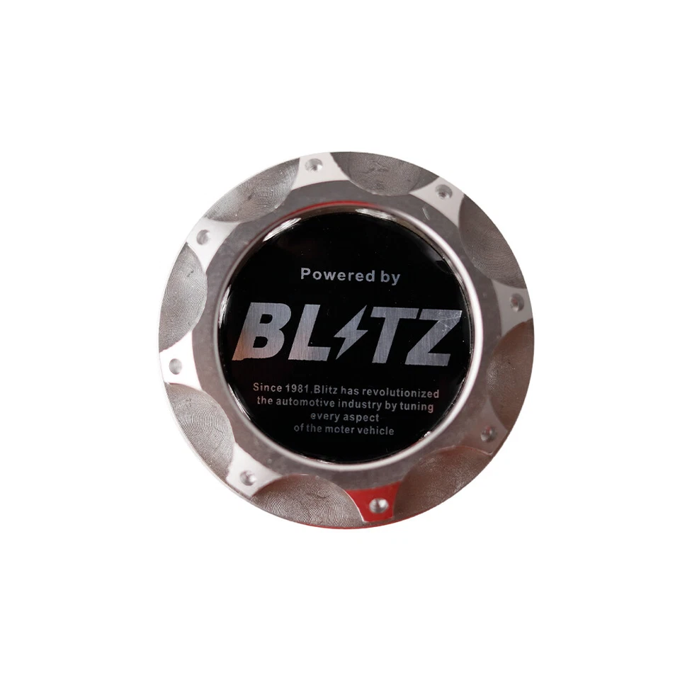 Tapa de tanque de aceite de motor de aluminio plateado BLITZ para Subaru Impreza WRX BRZ Toyota 86 Foto 2 de 4