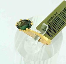 GENUINE 1.06 Cts TSAVORITE SOLITAIRE RING 10K GOLD - Free Certificate Appraisal