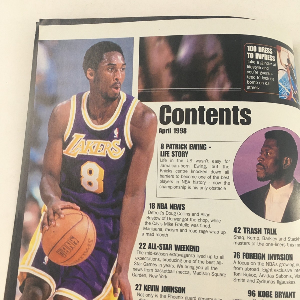 XXL Basketball Magazine April 1998 MJ & Kobe Bryant, Includes