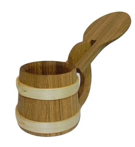 Wooden Oak Beer Mug Cup Tankard with lid Very Solid Father's Day Gift 0.5l /M06 - Image 4 of 4