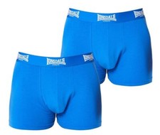 Image of 2 Pack Mens Lonsdale Trunks Boxer Underwear Shorts Sizes S- 4XL Colour Blue