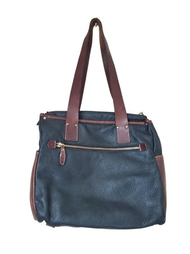 Francesco Biasia Damen Schultertasche schwarz Leder Doppelgriffe Handtasche