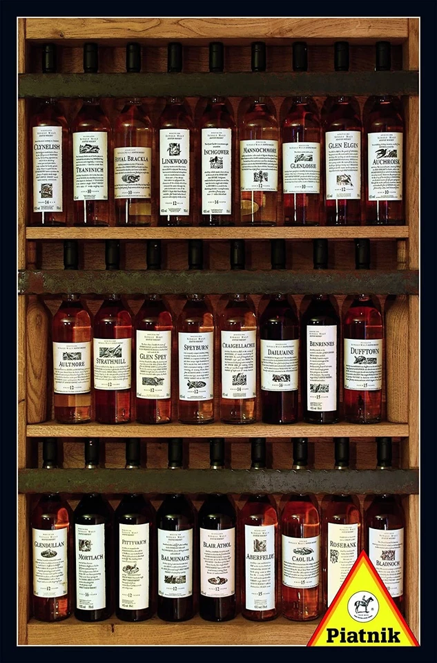 Botellas de Whisky en Estante PIATNIK 1000 piezas Puzzle Werner Griesel No.536243 Whisky Foto 3 de 4