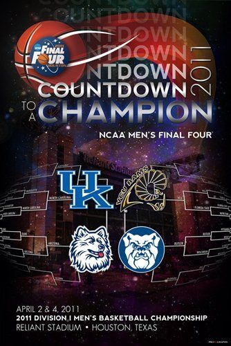 2011 Final Four Team Logos College Basketball Print Poster (24 x 36) - Picture 1 of 1