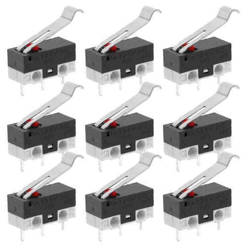 10pcs AC 125V 1A SPDT 1NO 1NC Momentary Long Hinge Lever Micro AC Micro on off