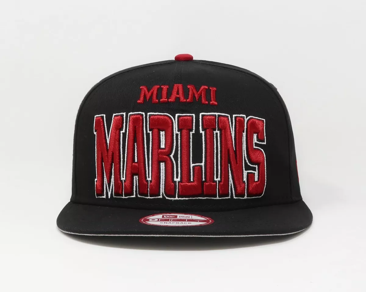 Miami marlins snapback hat top