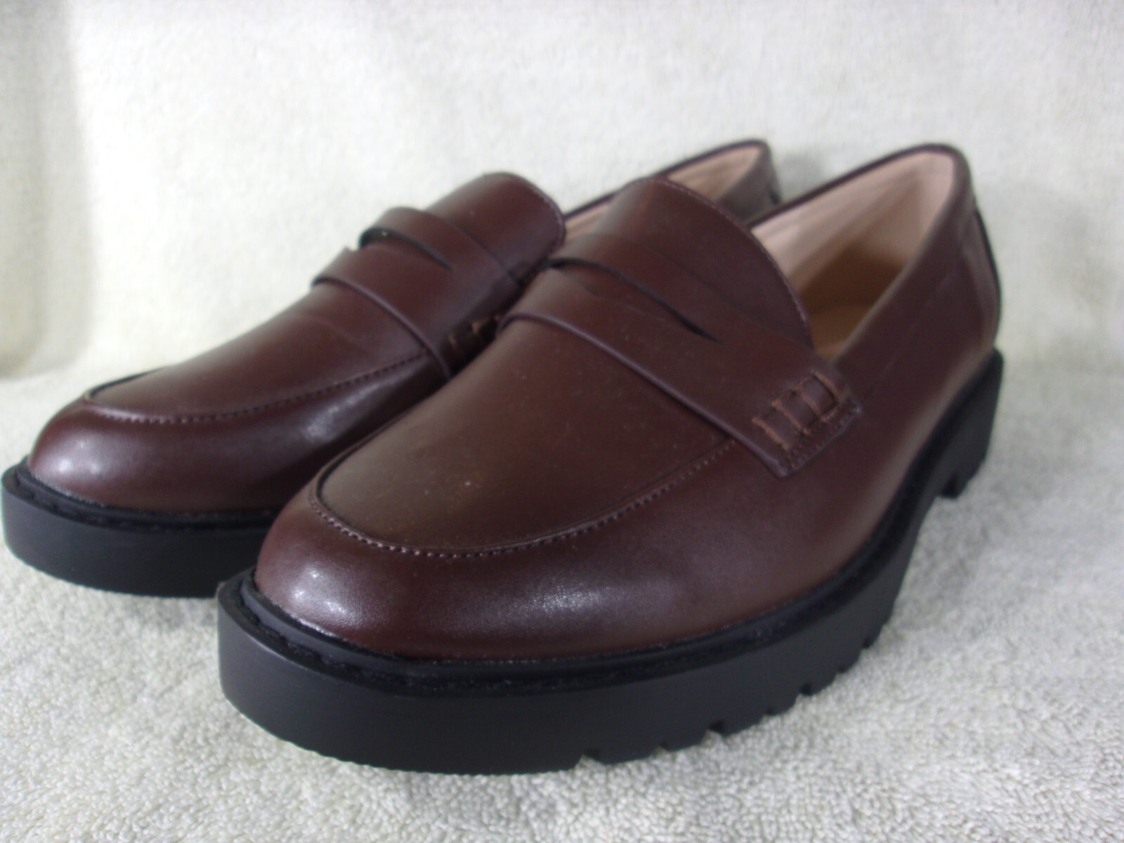 SAOLA SUOLA FEBBRE mocassino donna Penny ABITO punta tonda scarpe casual TAGLIA 9 5 **NUOVO**