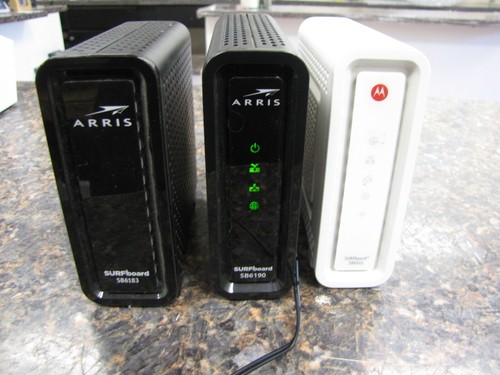 Mix Lot (3) ARRIS Motorola Surfboard 16x4 DOCSIS 3.0 Cable Modems Black & White - Photo 2/10
