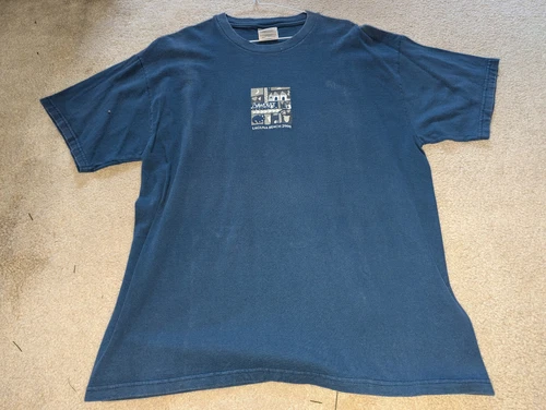 Laguna Beach California Sawdust Festival shirt blue L art music 2000 fair surf c