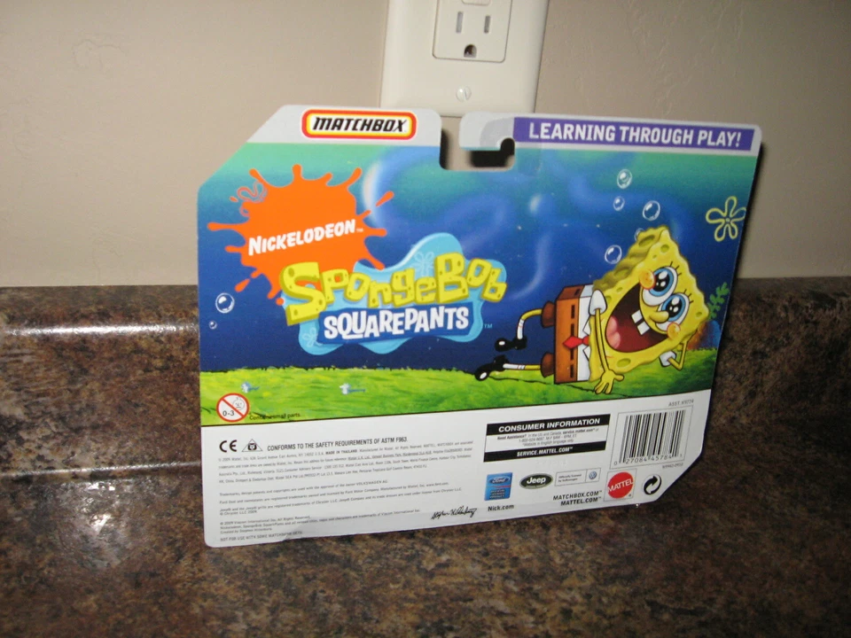 2009 Matchbox Spongebob Squarepants 5 Car Gift Pack VW Beetle Jeep Ford - Image 3 of 3