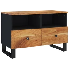 TV Stand - Industrial Design with Solid Wood and Metal Frame vidaXL