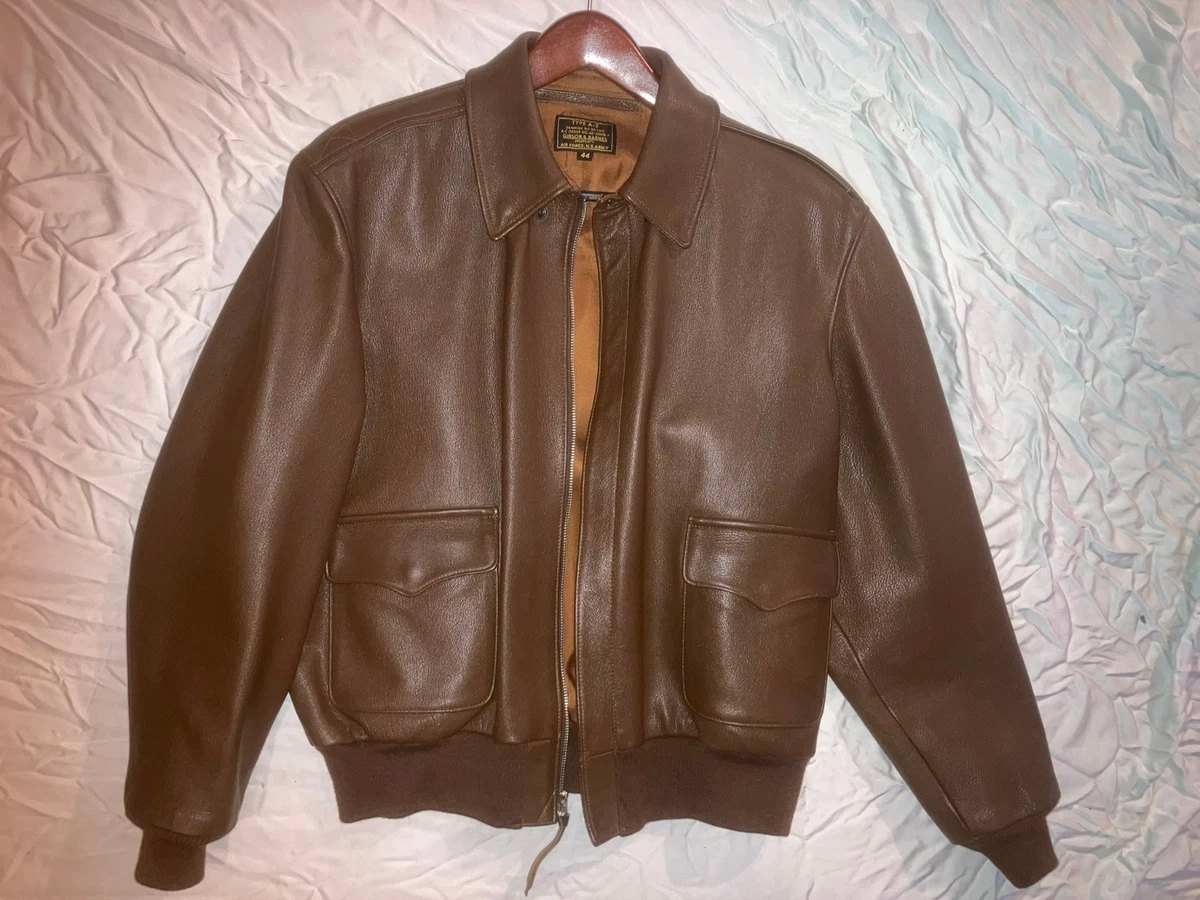 ジャケット・アウター 90s Sheep Leather A-2 G-1 flight Vintage Original Rare Vintage 90s Victory Leather A-2 Type Indiana Jones