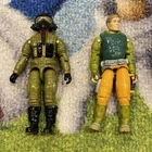 GI Joe Figure Lot Ace V3 & Captain Grid-Iron 1990 1993 Used Broken O-Ring