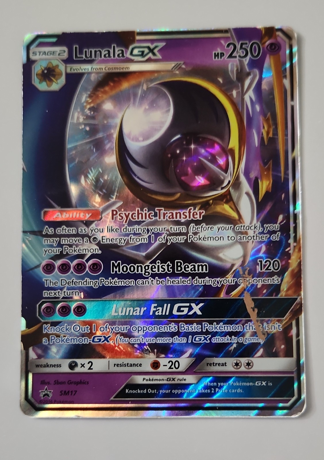Lunala GX SM17 Sm Holo