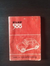 Manuale libretto uso e manutenzione Fiat 500 Tipo 110 F originale 1966