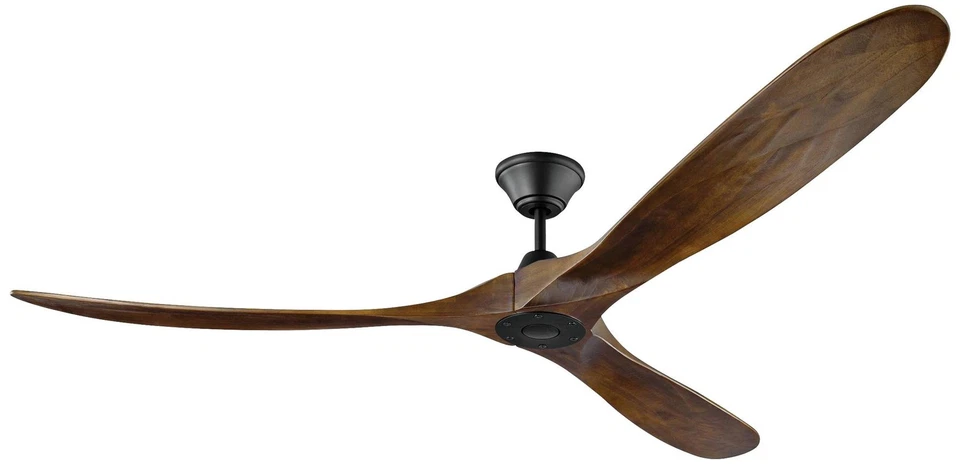 70" Visual Comfort Maverick Walnut Ceiling Fan with Remote - Image 2 of 3