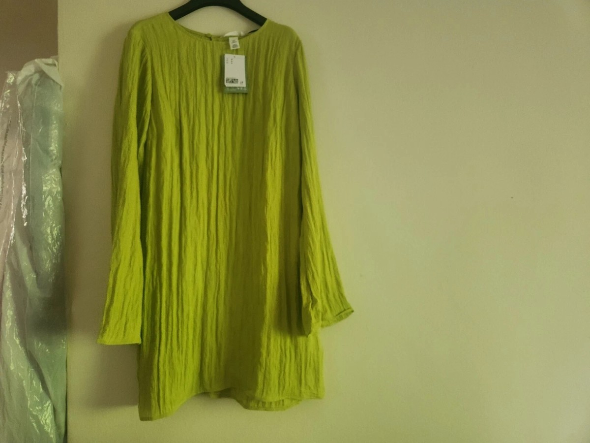 neon green dress h&m kaleighblakeh on LTK