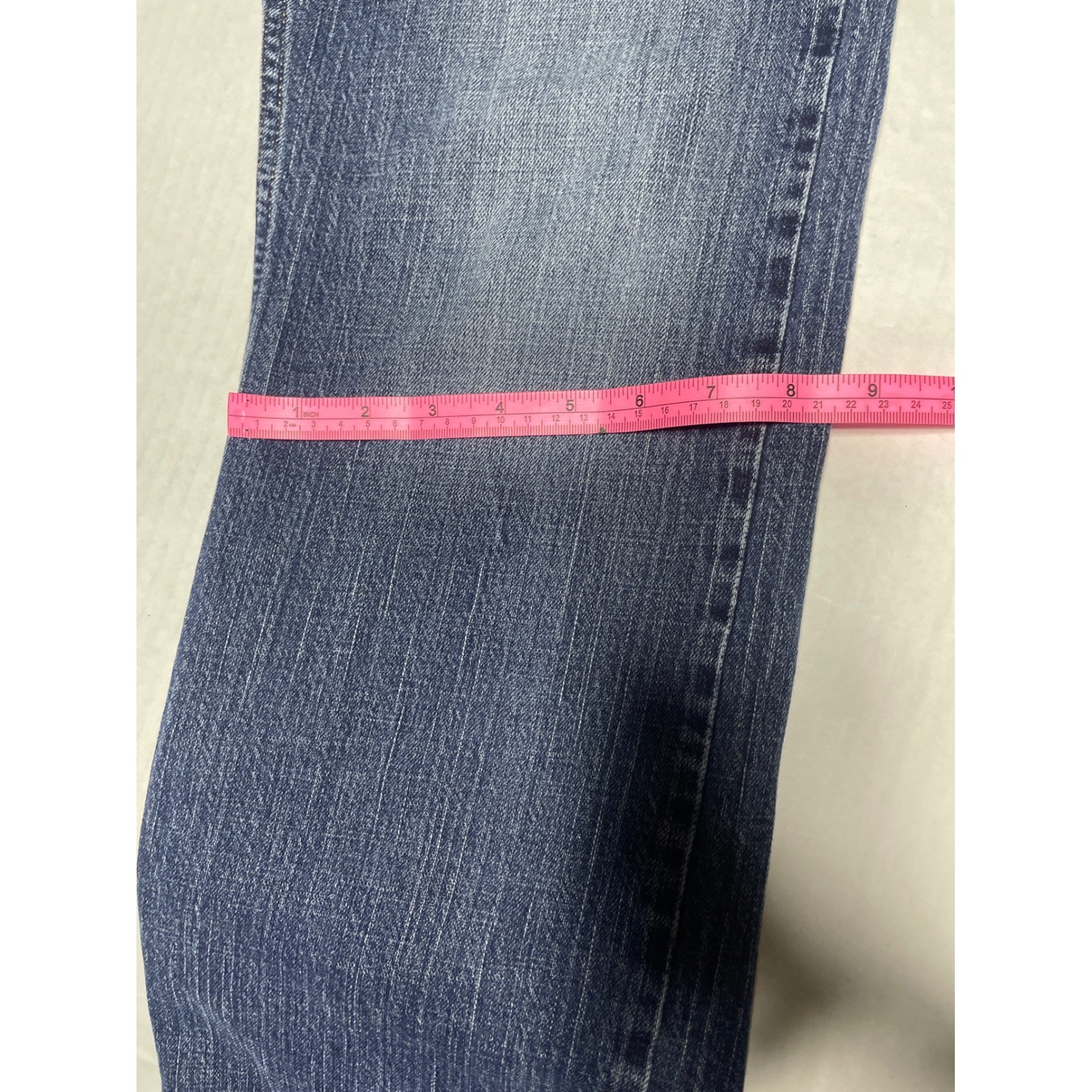 Signature Levi Strauss Mens Straight Leg Blue Jeans Medium Wash 36x32 Stretch thumbnail 11