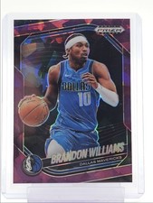 BRANDON WILLIAMS 2024-25 PANINI PRIZM BLACK PURPLE ICE MAVERICKS /149 Q6846