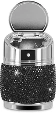 eing Portable Auto Car Cigarette Ashtray Ash Bling Crystal Smokeless Stand Cylin