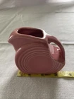 Fiesta Homer Laughlin Large Disk Miniature Pitcher - Rose - 1986 - Retired