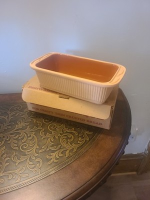 Bread Brique Terra Cotta Bread Baking Dish Cuisine Concepts Vintage, New In Box