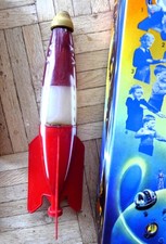 V-X Weltraumrakete, 50er-Jahre Raketen Spielzeug aus Plastik, West-Germany