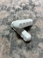 Old School Hard Luck BMX Bullet Pegs Solid 26t 3/8's Axle White