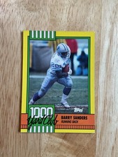 1990 Topps          Barry Sanders          # 3.            1000 YARD CLUB