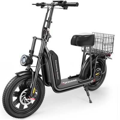 iScooter F7 Klapprad Elektrofahrrad mit korb 499,2WH 16 Zoll City E-Scooter 50KM
