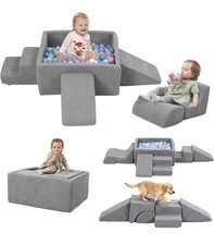 Foam Climbing Blocks with Ball Pit  Stairs for Toddlers Aged 1-3 -... Fast Ship