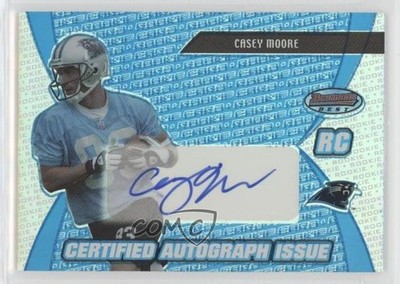 2003 Bowman's Best Blue 142/499 Casey Moore #153 Rookie Auto RC 04uj