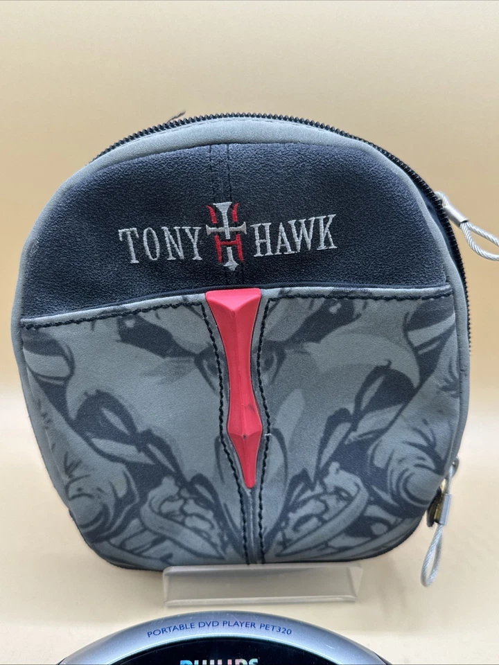 DVD player portátil Philips PET-320 NÃO TESTADO com organizador de estojo de CD Tony Hawk - Imagem 3 de 4