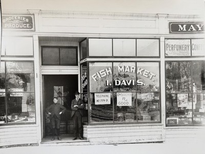11x14 Silver Gelatin Print Worcester MA Maywood St Grocery Store c1904 Bullard