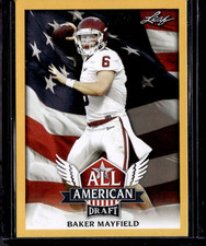 2018 Leaf Draft All American Baker Mayfield Yellow Rookie