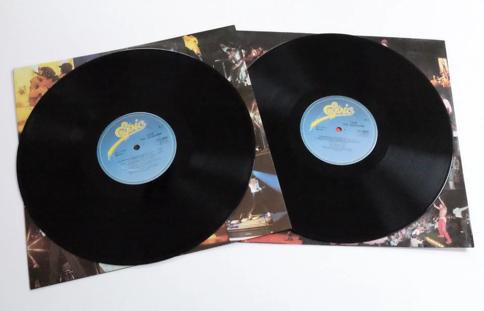 THE JACKSONS - LIVE LP N MINT Rare UK 1st Promo Demo 1981 Double Michael Jackson - Image 2 of 4