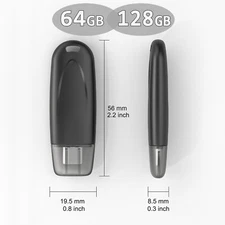 USB2.0 64/128GB Type C USB-C Flash Drive Thumb Drive for Android Samsung Storage