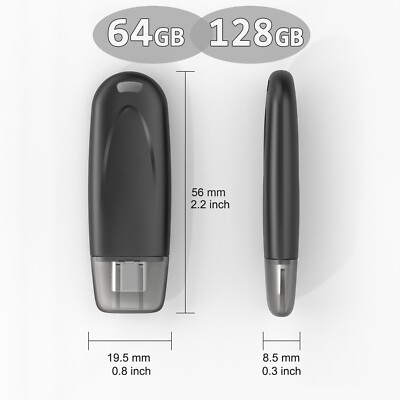 USB2.0 64/128GB Type C USB-C Flash Drive Thumb Drive for Android Samsung Storage