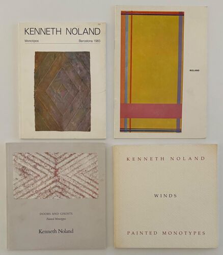 RARE KENNETH NOLAND WINDS PAINTED MONOTYPES DOORS GHOSTS PAINTINGS BOOKS LOT - Afbeelding 1 van 1