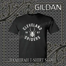 New Shirt Cleveland Spiders Logo Est 1887 Funny T-Shirt Size S to 5XL