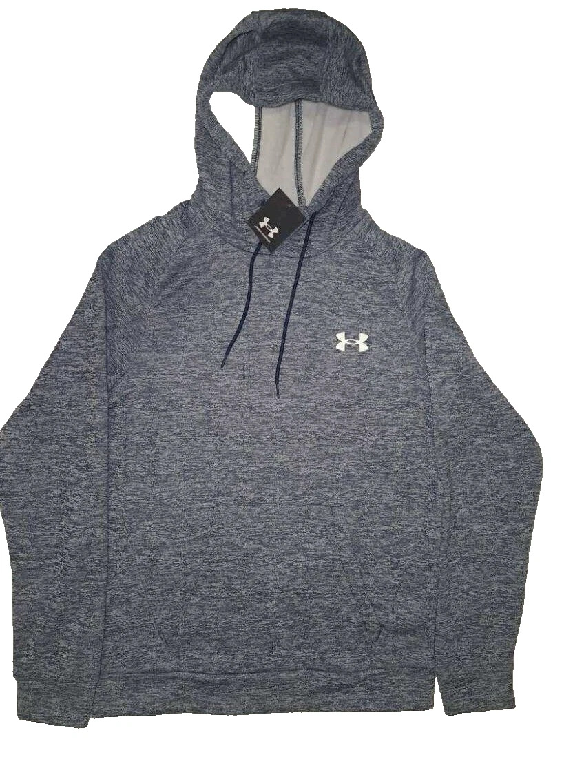 Under Armour Mens grey Fleece Twist Hoodie Sweatshirt Size Small NWT Loose