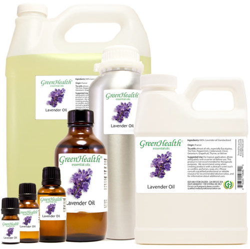 Lavender Essential Oil by GreenHealth Sizes 5ml - 1GAL