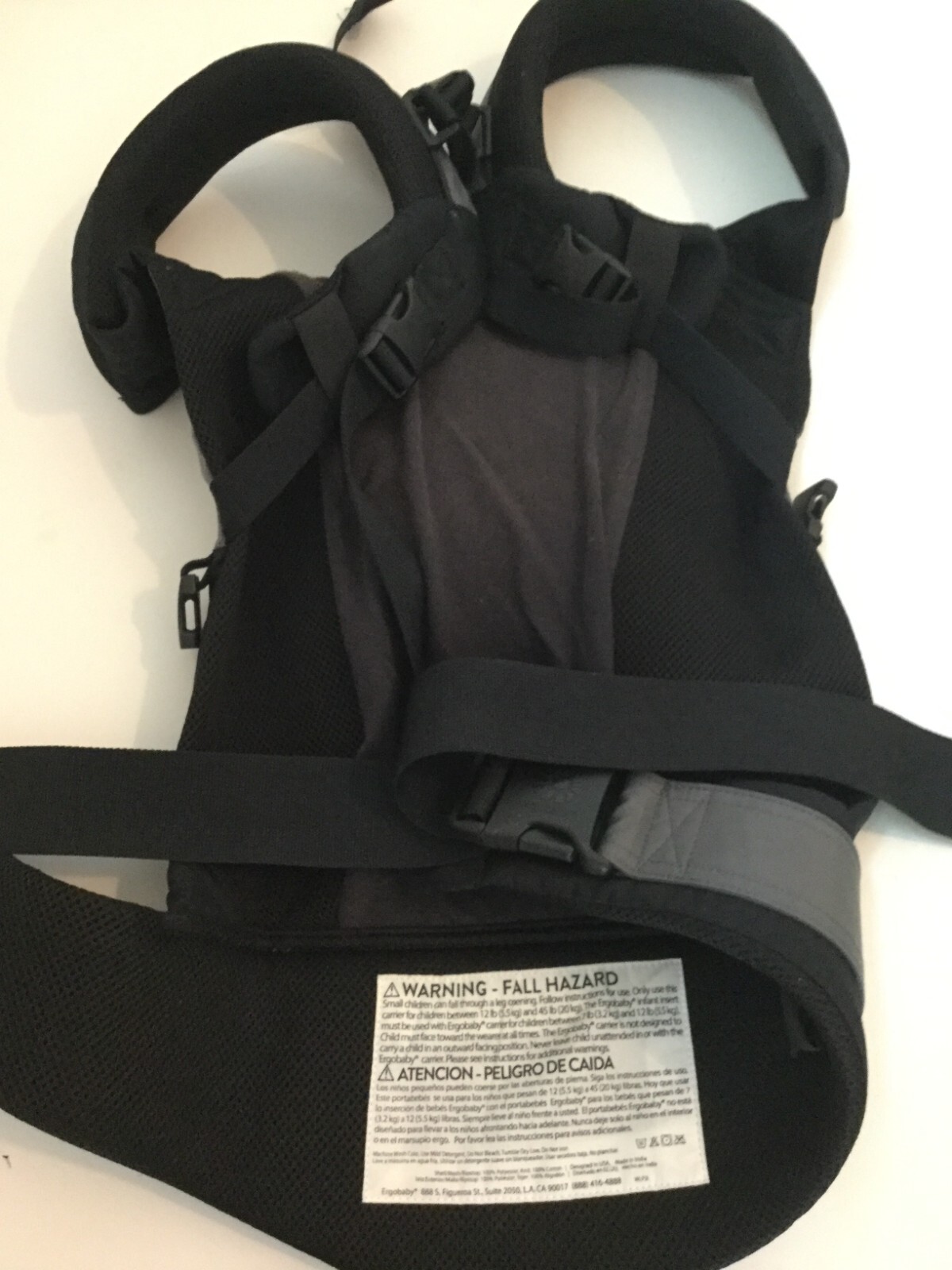 ErgoBaby Ergo Baby Performance Baby Carrier Black Charcoal Gray | eBay