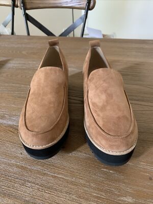 Eileen‎ Fisher Tan Suede Platform Loafers Eileen Fisher Tan Nubuck Platform Loafers Size 6 main image 3