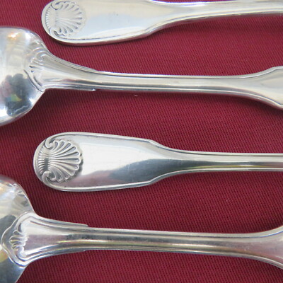 11 CUILLERES A MOKA EN METAL ARGENTé CHRISTOFLE VENDOME COQUILLE 10 CM