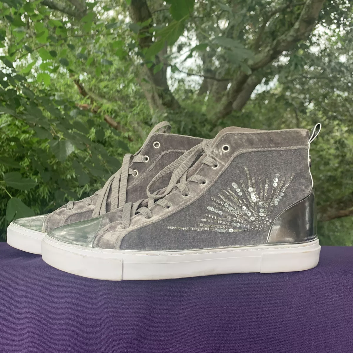 Guess velvet sneakers cheap