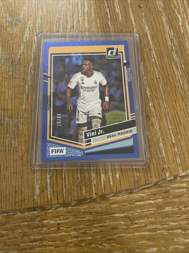 2023 Panini Donruss Soccer Vini Jr Blue Glitter /49 Real Madrid