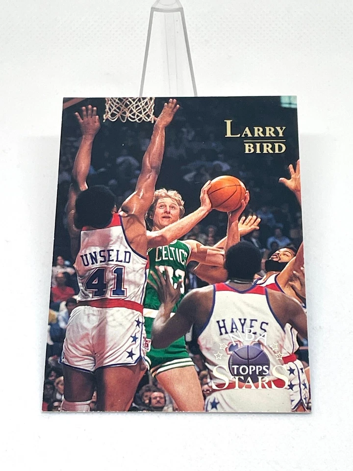 1996 Topps Stars #8 Larry Bird Boston Celtics NBA Basketball HOF - Image 3 of 3