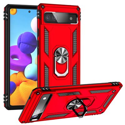 For Google Pixel 7 Pro/7a/6 Case Phone Cover Shockproof + Tempered Glass Screen