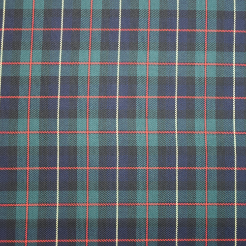 CAMISA DE VESTIR DE TELA POLIVISCOSA A CUADROS TARTÁN AZUL POLIVISCOSA MODA NAVIDAD - Imagen 5 de 13